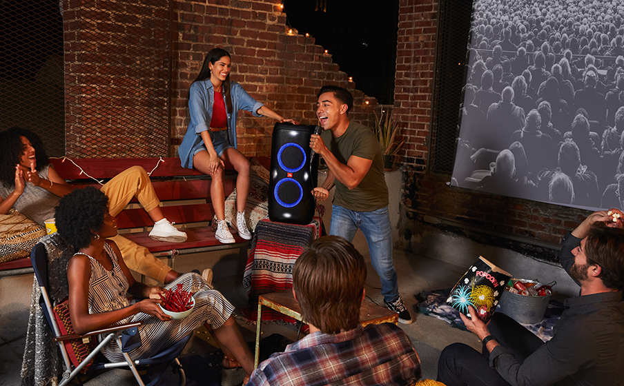 JBL Partybox 310 Lys natten op - Image