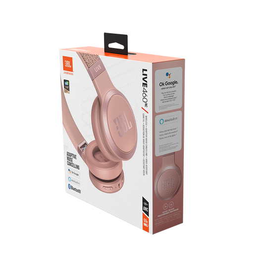 JBL Live 460NC - Rose - Wireless on-ear NC headphones - Detailshot 10 image number null