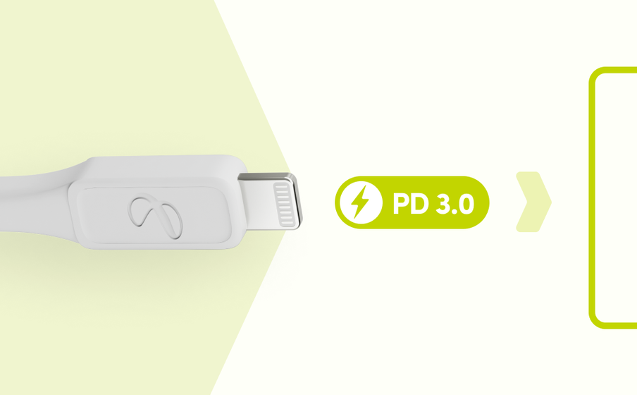 InstantConnect USB-C to Lightning Understøtter hurtig PD 3.0-opladning på op til 20 W - Image