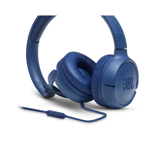 JBL Tune 500 - Blue - Wired on-ear headphones - Detailshot 3 image number null