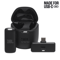 JBL Quantum Stream Wireless USB-C - Black - Wearable wireless streaming microphone - Hero