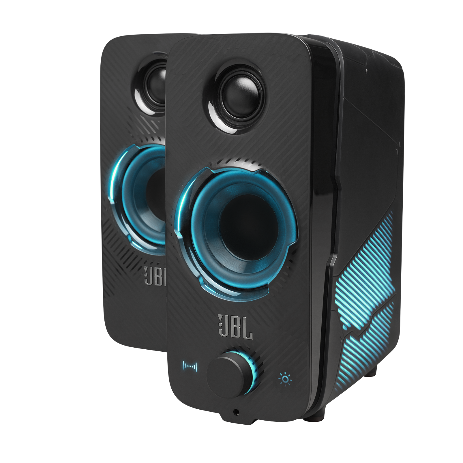 JBL Quantum Duo - Black Matte - PC Gaming Speakers - Detailshot 2