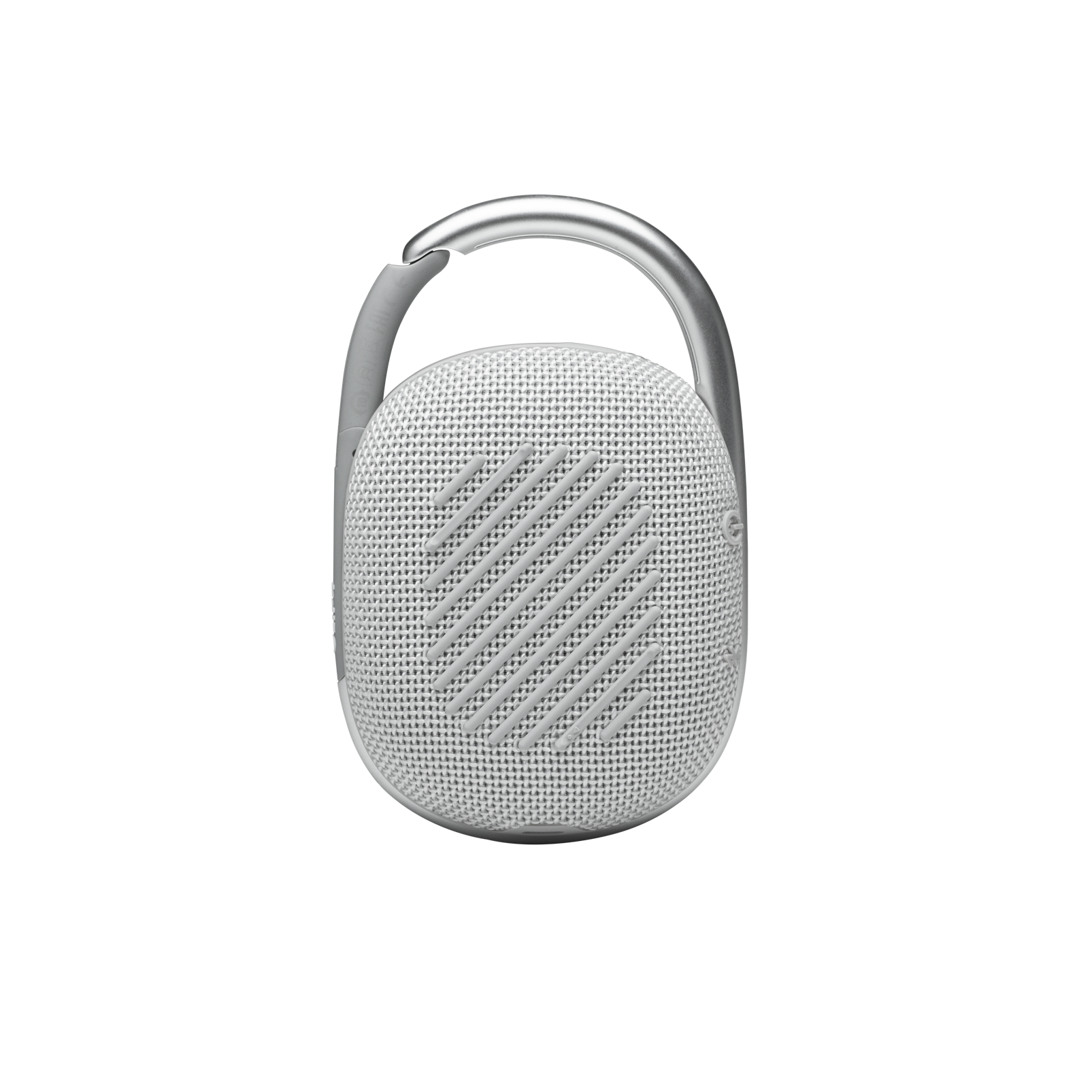 JBL Clip 4 - White - Ultra-portable Waterproof Speaker - Back