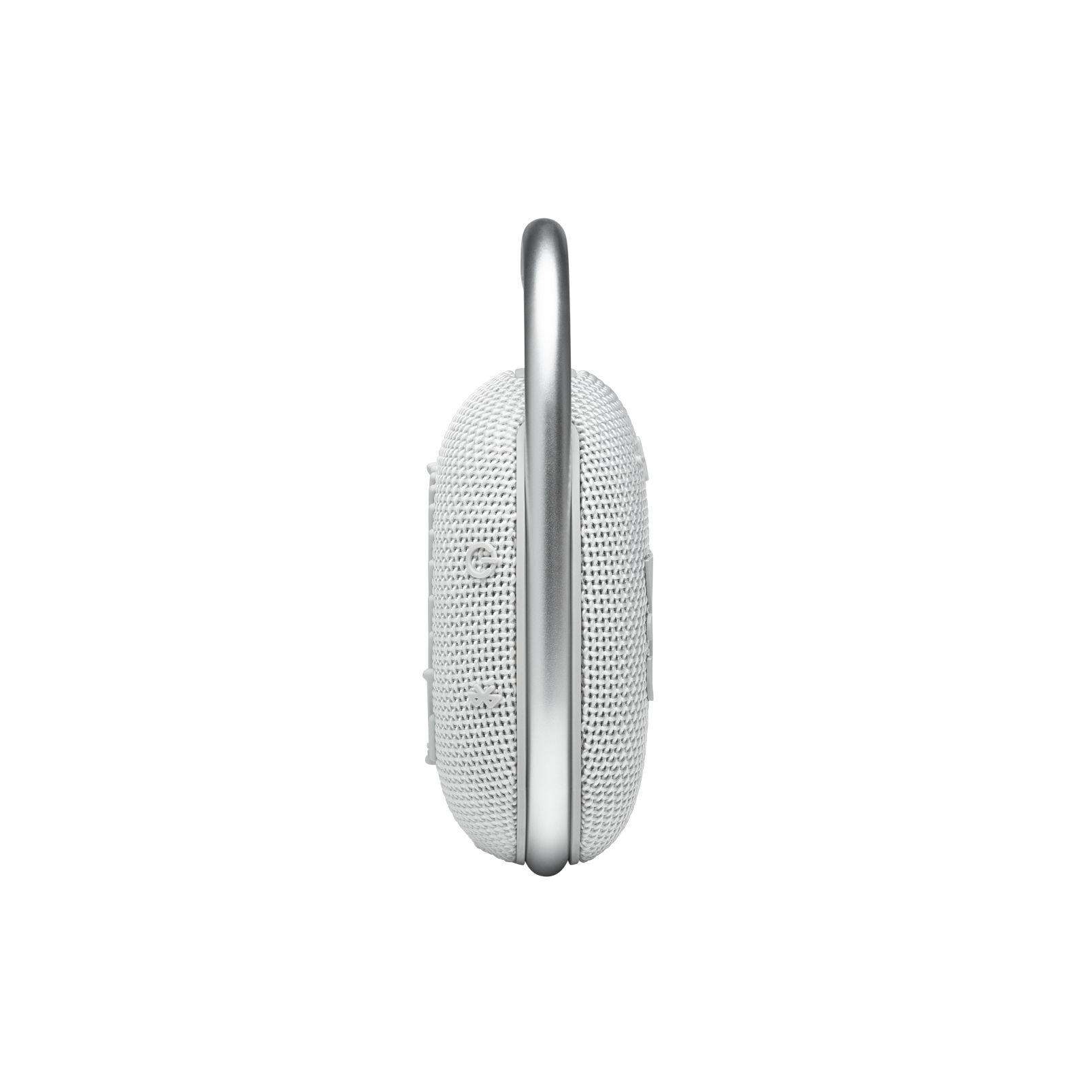 JBL Clip 4 - White - Ultra-portable Waterproof Speaker - Left