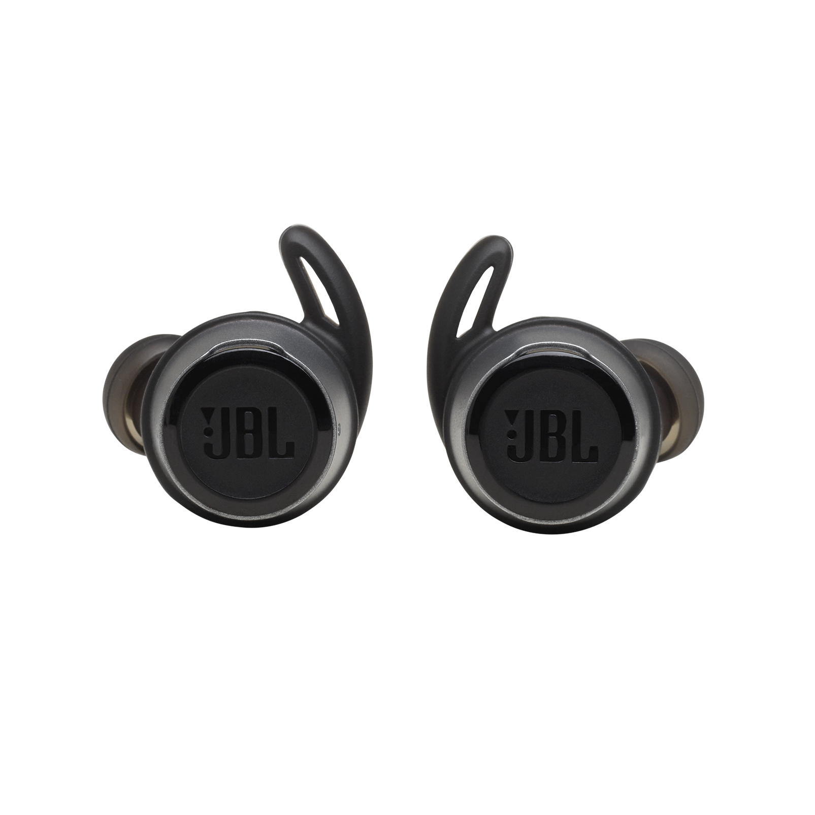 JBL Reflect Flow - Black - Waterproof true wireless sport earbuds - Front