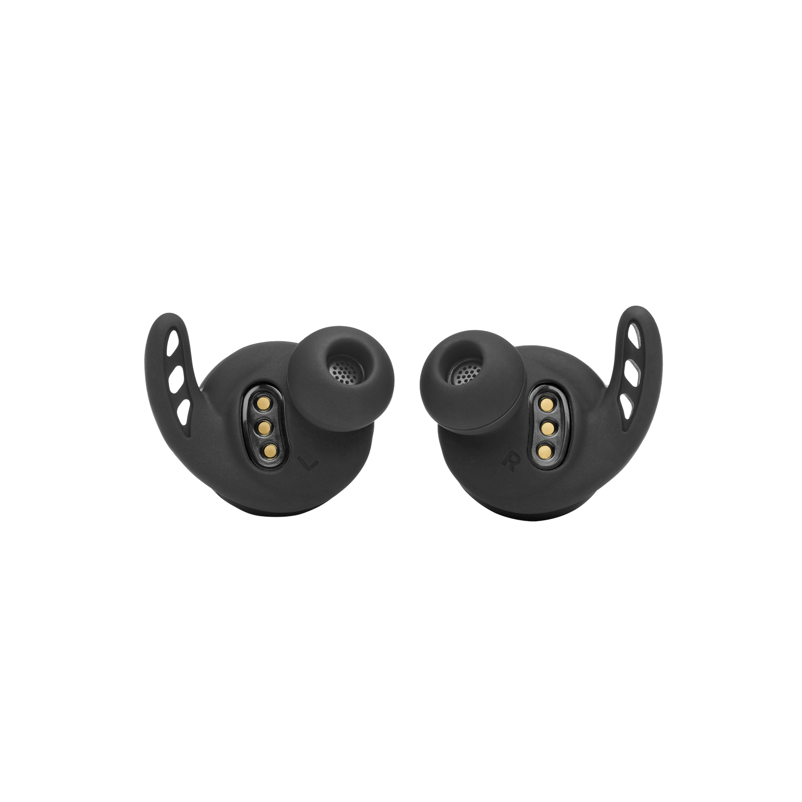UA Project Rock True Wireless X - Engineered by JBL - Black - Waterproof true wireless sport earbuds - Detailshot 1